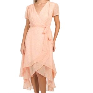 Betsey Johnson Neon Animal Print Wrap Dress